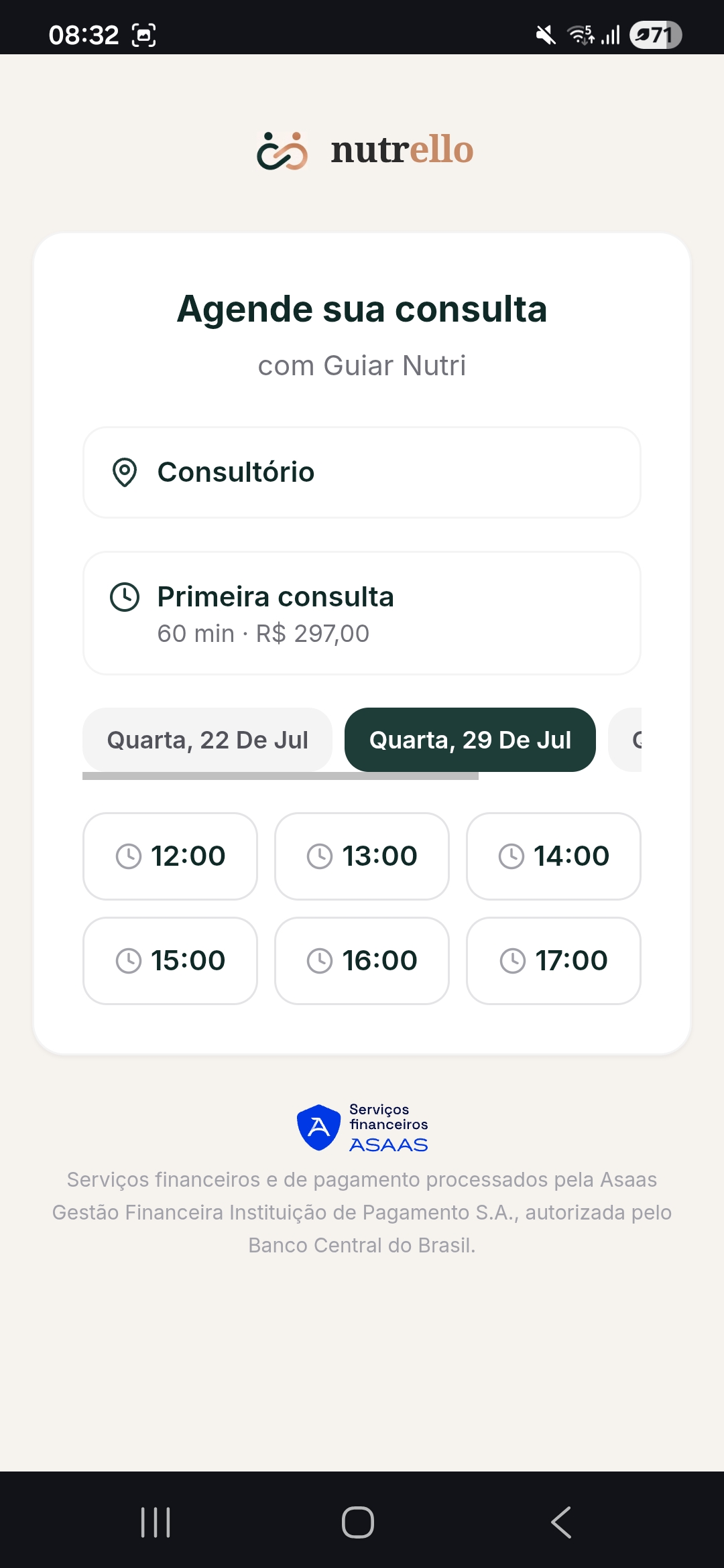 Agendamento online